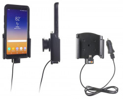 Support avec chargeur allume-cigare USB pour Galaxy Note 8 avec étui Otterbox - Ref 721021