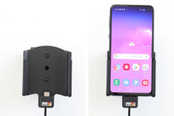 Support actif Samsung Galaxy S10e avec câble USB et chargeur allume cigare - Ref 721117