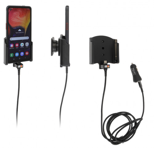 Support avec chargeur allume-cigare USB et connecteur magnétique Galaxy Xcover Pro SM-G715 - Ref 721179