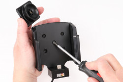 Support avec adaptateur all-cig + cable USB pour Honeywell CT37. Réf Brodit 721460