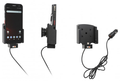 Support avec adaptateur all-cig + cable USB pour Honeywell CT37. Réf Brodit 721460