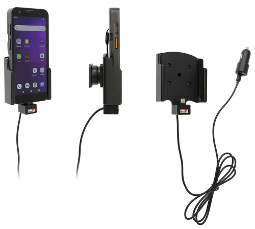 Support actif avec câble USB et adaptateur de prise de cig pour Datalogic Memor 30/35. Réf Brodit 721422