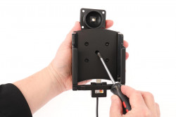 Support actif avec câble USB et adaptateur de prise de cig pour Datalogic Memor 30/35. Réf Brodit 721423