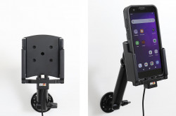 Support actif avec câble USB et adaptateur de prise de cig pour Datalogic Memor 30/35. Réf Brodit 721423