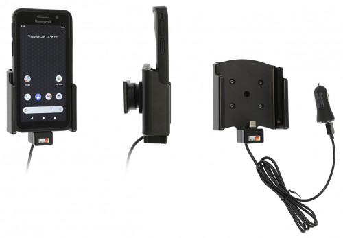 Support avec adaptateur all-cig + cable USB compatible étui d'origine pour Honeywell CT37. Réf Brodit 721335