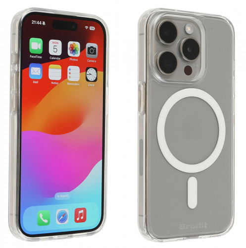 Coque magnétique Brodit pour Apple iPhone 15 Pro. Réf Brodit 216433