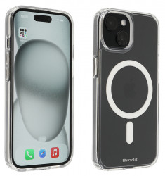 Coque magnétique Brodit pour Apple iPhone 15. Réf Brodit 216435