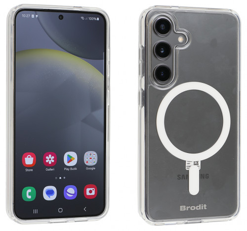 Coque magnétique Brodit pour Samsung Galaxy S24. Réf Brodit 216438