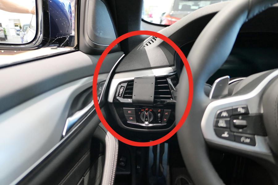 Support Magnétique Pour Téléphone Voiture - Compatible BMW 5 Série G31 Touring - Fixation Grille D'aération, Rotation 360°