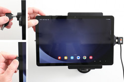 Support avec verrou à clé pour Samsung Galaxy Tab A9+. Réf Brodit 736389