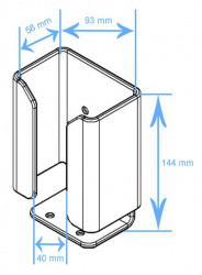 Support scanner universel avec fixation chariot élévateur (2 longueurs de bras)