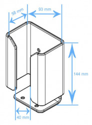 Support scanner universel avec fixation chariot élévateur (2 longueurs de bras)