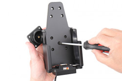 Support Zebra TC73/TC78 avec chargeur allume-cigare. Réf Brodit 712310