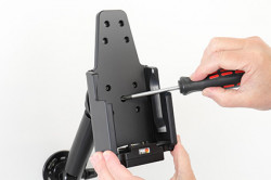 Support Zebra TC73/TC78 avec chargeur allume-cigare. Réf Brodit 712310