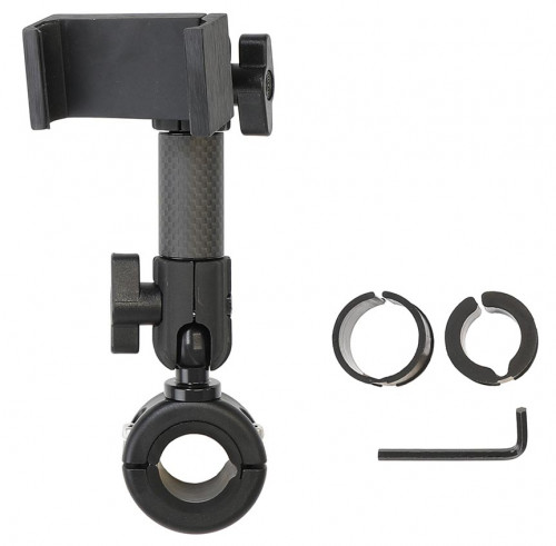 Support moto universel pour fixation guidon - pied de 123 mm. Réf Brodit 202041