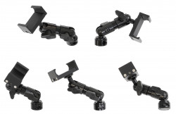 Support moto universel pour fixation rétroviseur - pied de 90 mm. Réf Brodit 202045