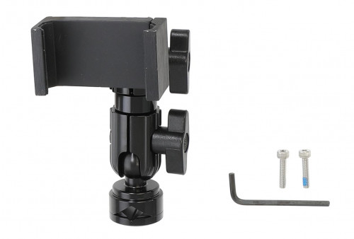 Support moto universel pour fixation rétroviseur - pied de 90 mm. Réf Brodit 202045