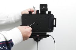 Support Zebra ET40/ET45 8' pour installation fixe - avec verrou à clé. Réf Brodit 736324