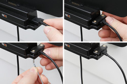 Support Zebra ET40/45 10' (SANS skeleton) pour installation fixe - avec verrou à clé. Réf Brodit 736325