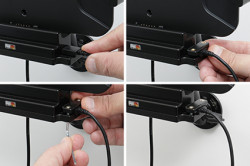 Support Zebra ET40/ET45 8' pour installation fixe - antivol. Réf Brodit 747324