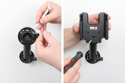 Support passif Zebra TC22/TC27 compatible pistolet scanner. Réf Brodit 216468
