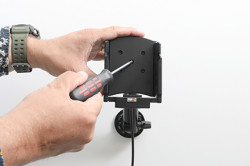 Support Zebra TC22/TC27 avec chargeur allume-cigare. Réf Brodit 712348