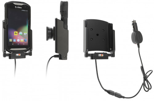 Support pour Zebra TC51/TC56 avec étui Mobilis 065003 - Avec chargeur allume-cigare. Réf Brodit 712359