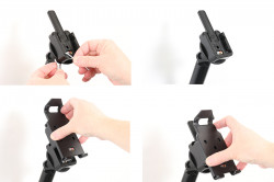 Support passif avec pivot inclinable pour Zebra ZQ310 Plus. Réf Brodit 217081