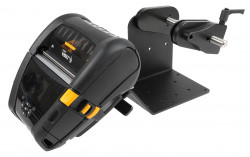 Support imprimante Zebra ZQ630 avec rouleau déporté et multimoveclip. Réf Brodit 217315