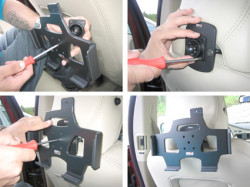 Support voiture  Brodit Motorola Xoom  sécurisé - Support passif avec rotule. Avec verrouillage renforcé Réf 541247