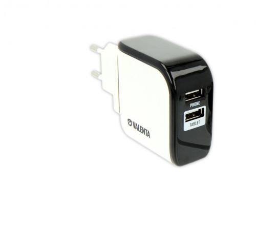 Chargeur allume cigare VUSBDUALWALL-WHT