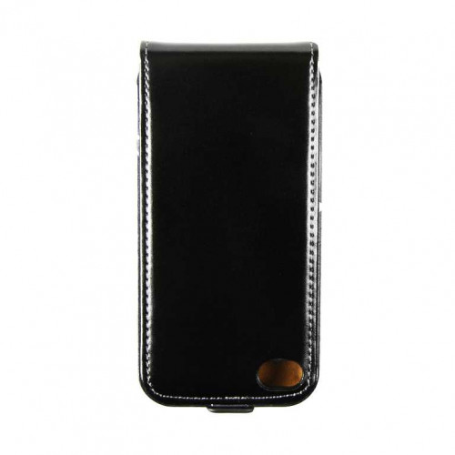 Etui cuir noir avec rabat iPhone 5