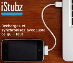 Cable de recharge et synchro iPhone et iPod ,22cm