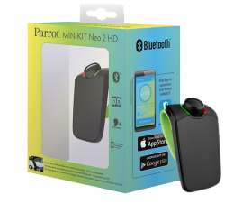 Kit bluetooth Parrot Minikit Neo2HD pour pare soleil. Réf CKMINIKITNEO2HD-RED