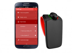 Kit bluetooth Parrot Minikit Neo2HD pour pare soleil. Réf CKMINIKITNEO2HD-RED