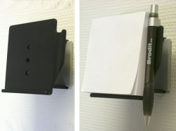 Notez-pad porte avec rotule. Bloc-notes et un stylo inclus. Réf 215100