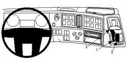Accessoires de montage  Brodit Volvo FH/NH series Accessoires de montage Réf 213459