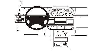 Fixation voiture Proclip  Brodit Nissan X-Trail Réf 803017
