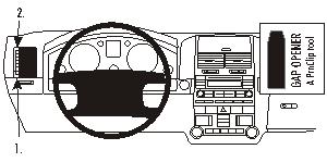 Fixation voiture Proclip  Brodit Volkswagen Touareg Réf 803179
