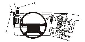 Fixation voiture Proclip  Brodit Volvo FH/NH series Réf 803191