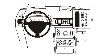 Fixation voiture Proclip  Brodit Opel Meriva Réf 803263