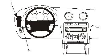 Fixation voiture Proclip  Brodit Audi A3 Réf 803416