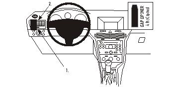 Fixation voiture Proclip  Brodit Opel Astra Réf 803443