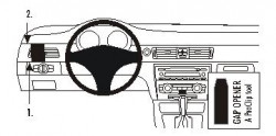 Fixation voiture Proclip  Brodit BMW 316-330/E90/E91/E92/E93  PAS pour les modèles avec la navigation de l'usine (sauf coupé). PAS pour la finition bois Réf 803600