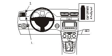 Fixation voiture Proclip  Brodit Volkswagen Passat Réf 803606