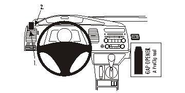 Fixation voiture Proclip  Brodit Acura CSX Réf 803809