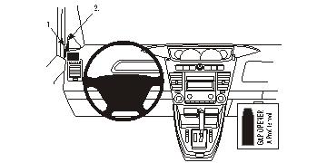 Fixation voiture Proclip  Brodit Ssang Yong Rodius Réf 803821