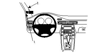 Fixation voiture Proclip  Brodit Volvo S80 Réf 804081