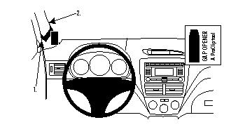 Fixation voiture Proclip  Brodit Subaru Impreza Réf 804084