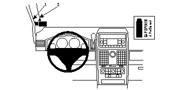 Fixation voiture Proclip  Brodit Chrysler Town &amp